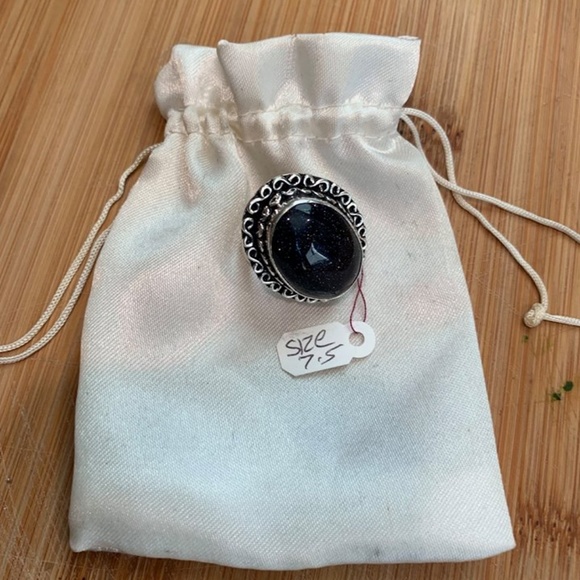 Sun Stone Sterling Silver .925 Ring Size 7.5 NEW - Picture 3 of 3